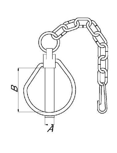 Siguranta bolt 11x48mm cu lant