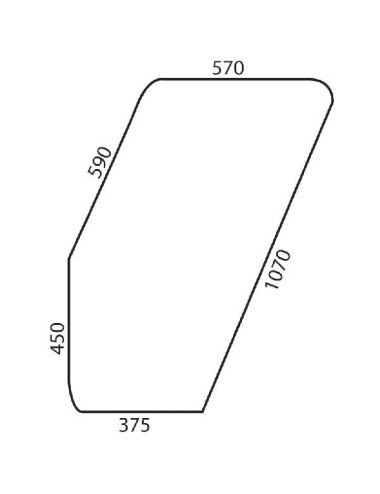 Usa sticla 5117682 stanga pentru Fiat