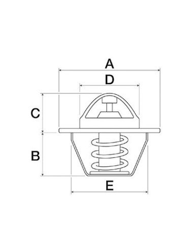 Termostat 4808727 pentru Fiat-CNH