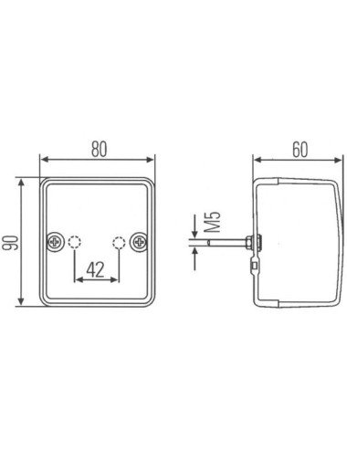 Lampa frana / ceata Hella 2DA996012041