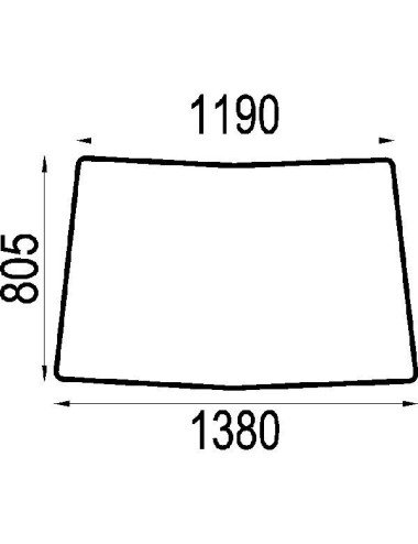 Parbriz fata L213346 pentru John Deere