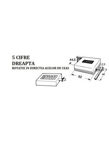 Numarator / contor baloti dreapta 88.55.010