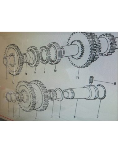 Pinion transmisie SDF 0.201.3755.3/10 original