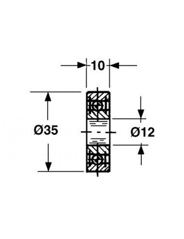 Rola pick-up 05R012 pentru balotiere italienesti