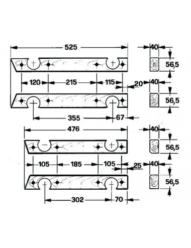 Set sina lemn 58.210-S pentru Ama