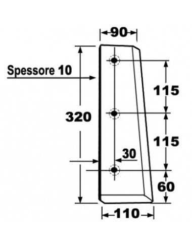 Cutit piston 0982.25.10.00 pentru Welger