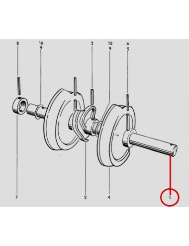 Ax aparat 1121.25.01.01 pentru Welger