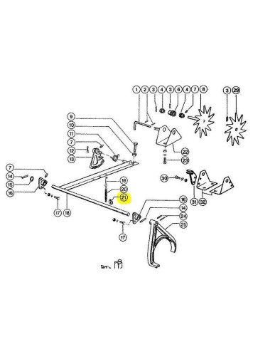 Saiba retinator balotiera Claas 58-0167