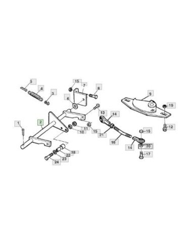 Ax degajor balotiera DC23805 pentr John Deere