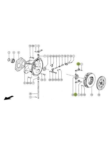 Brat parghie ambreiaj 631681.0 pentru Claas