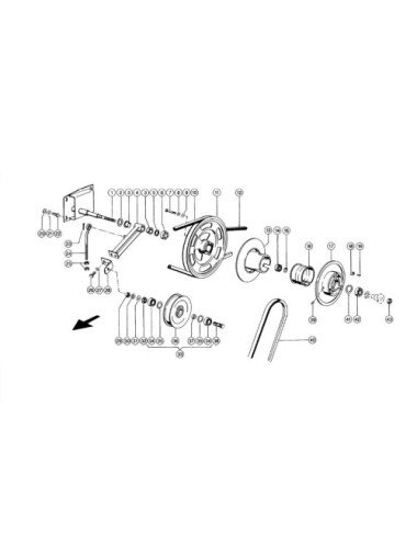 Suport variator 603126.0 pentru combina Claas