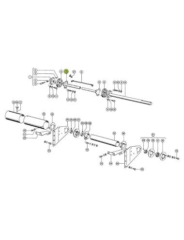 Ax cardan 608009.0 pentru combina Claas