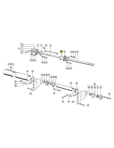 Ax cardan 608012.0 pentru combina Claas