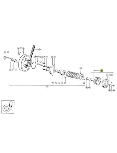 Butuc variator 603310.0 pentru combina Claas