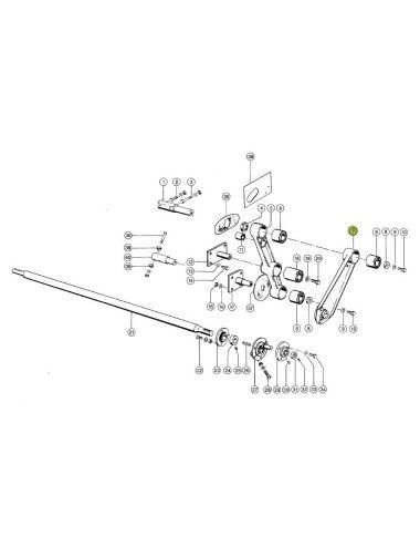 Biela cu rulment 647440.3 pentru combina Claas