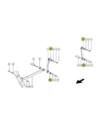 Bucsa silent block Corteco 751251.0 pentru Claas