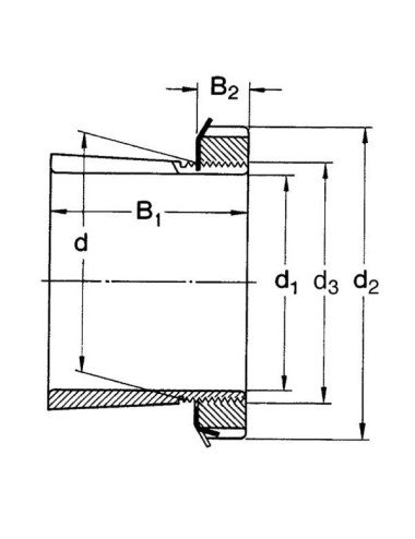 Bucsa filetata H211 M55X2