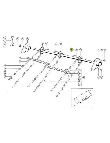 Ax transportor 603733.5 pentru Claas