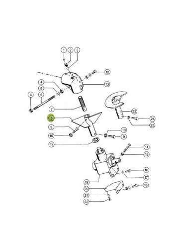 Ax descarcare / agitator 603836.0 pentru Claas