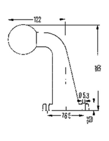 Lampa gabarit Hella 2XS950071031 pentru remorca