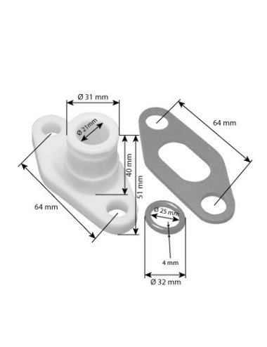 Cupla furtun pompa apa 4770247 pentru Fiat