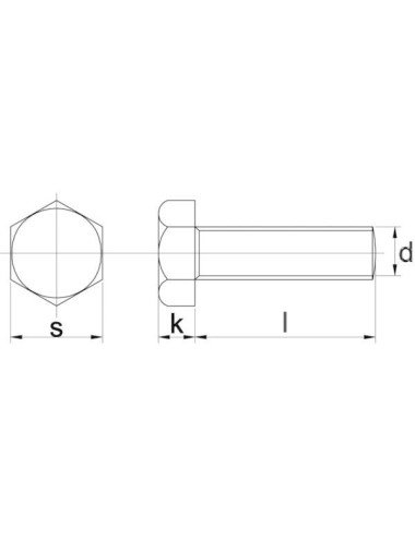 Surub hexagonal M16x2x80 12.9 negru