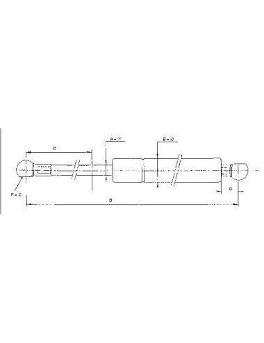 Telescop Stabilus L245-350N