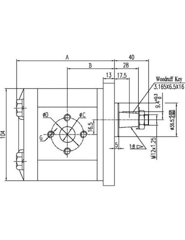 Pompa hidraulica GoPart 5179719 pentru Fiat