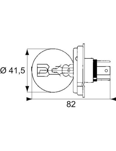 Bec Philips R2 24V 55/50W P45T