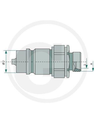 Cupla rapida KS12S M20x1.5 DN12-BG3 furtun hidraulic