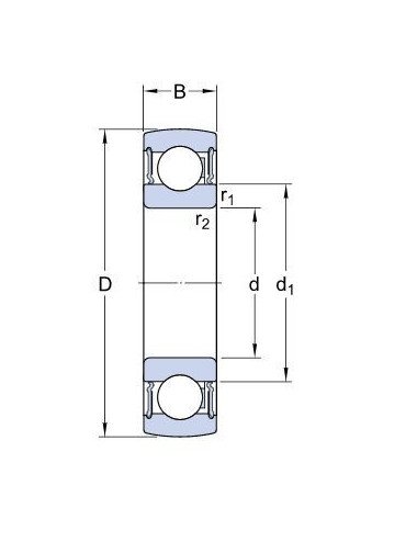 Rulment JHB 1726208K-2RS