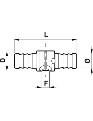 Racord corp duza Arag 427413 pentru furtun de 13mm