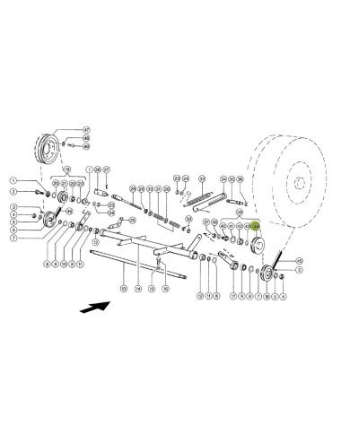 Fulie intinzatoare 657547.0 pentru ventilator Claas Agrotrac – piese și accesorii agricole