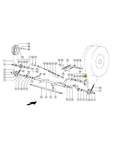 Fulie intinzatoare 783252.1 pentru ventilator Claas