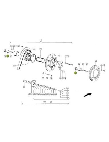 Bucsa conica 661265.0 pentru centrarea variatoarelor la Claas