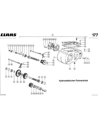 Pinion cutie 685641.0 pentru cutie Claas 4621 (10.5T)