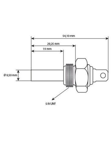 Senzor temperatura 1877731M92 pentru Perkins