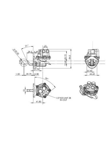 Pompa combustibil ULPK0006 pentru Perkins