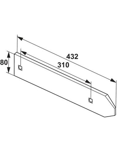 Plaz lung 173334 dreapta pentru plug Gregoire Besson