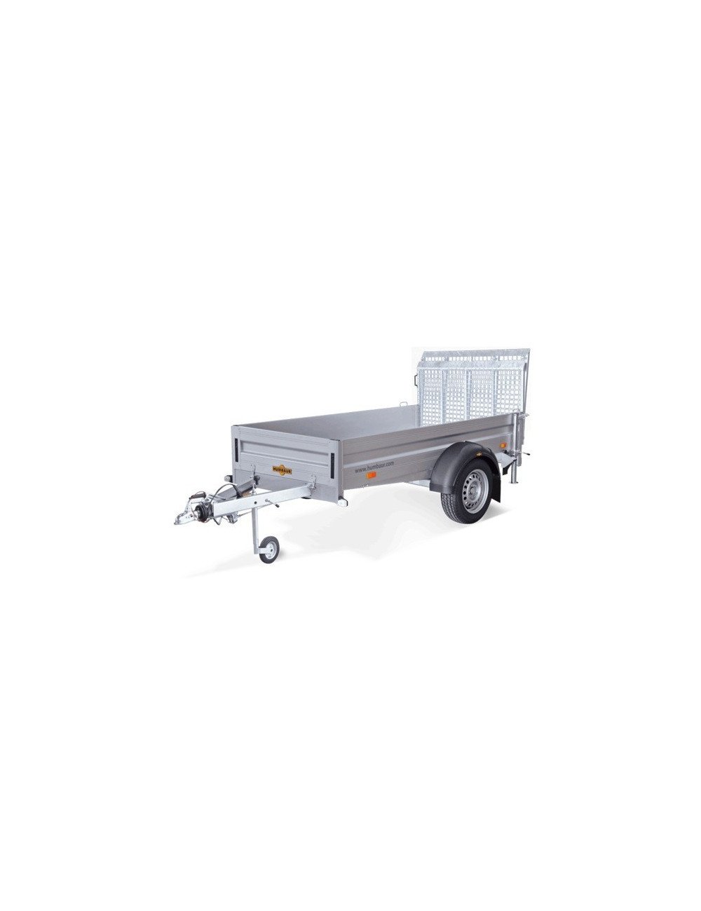 Remorca Humbaur HA132513 ÜFW tarata la 750kg cu rampa incarcare si frana Remorca Humbaur HA132513 ÜFW tarata la 750kg cu rampa incarcare si frana