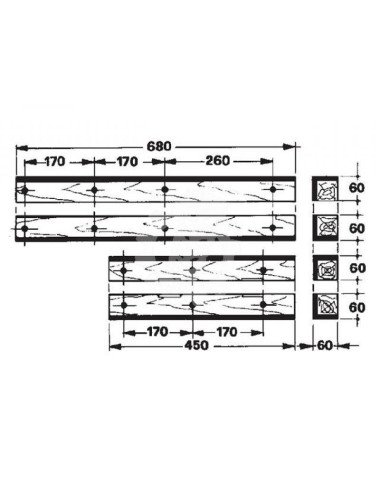 Set sine lemne 58.216-S pentru Welger AP12 AP12K