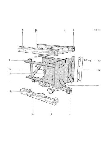 Sina lemn piston 1115.16.02.06 pentru Welger AP45