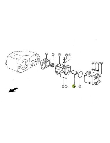 Bucsa canelata 637821.0 pentru Claas