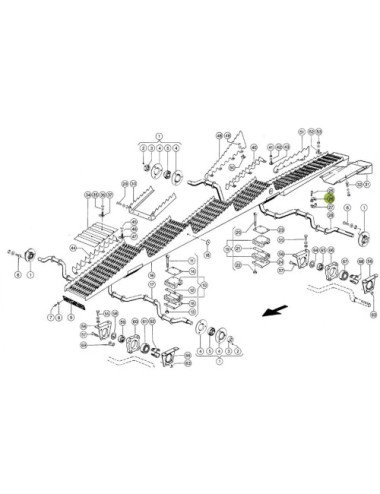 Brida ax cai 678592.1 pentru Claas