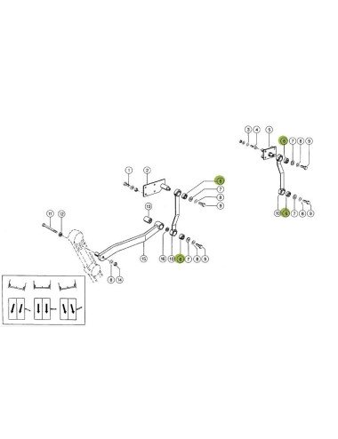 Bucsa silent block 647464.0 pentru Claas Corteco