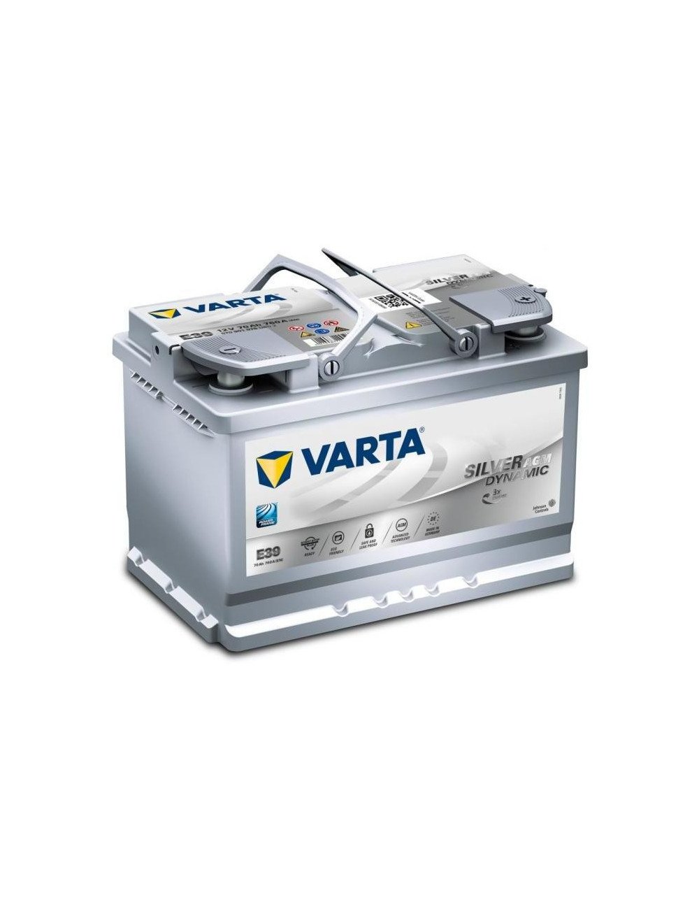 Acumulator Varta Silver AGM 12V 70Ah 760A Acumulator Varta Silver AGM 12V 70Ah 760A