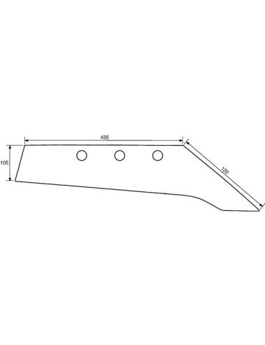 Cutit plug 3333812 dreapta pentru Lemken