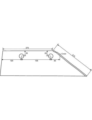 Cutit plug 3352020 dreapta pentru Lemken