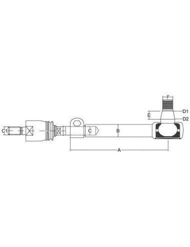 Capat bara RE12352 pentru John Deere