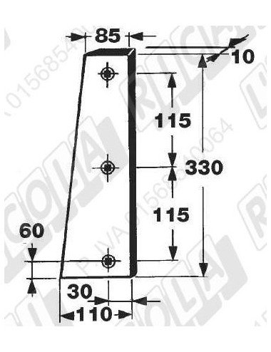 Cutit piston 0982.25.13.00 pentru Welger AP630